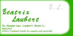 beatrix laubert business card